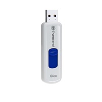 TRANSCEND Flash disk 64GB JetFlash®530, USB 2.0 (R:16/W:6 MB/s) biela/modrá kráľovská