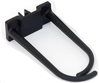 TRITON Plastový hák na vedenie káblov veľký, 60x30 mm, čierny