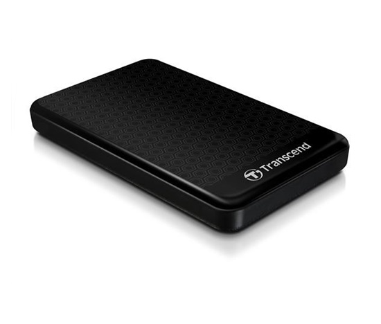 Externý pevný disk TRANSCEND 2,5" USB 3.1 StoreJet 25A3, 1 TB, čierny (nárazuvzdorný, 256-bitový AES)