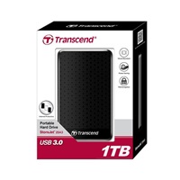 Externý pevný disk TRANSCEND 2,5" USB 3.1 StoreJet 25A3, 1 TB, čierny (nárazuvzdorný, 256-bitový AES)