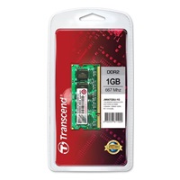 SODIMM DDR2 1GB 667MHz TRANSCEND JetRam™, 128Mx8 CL5
