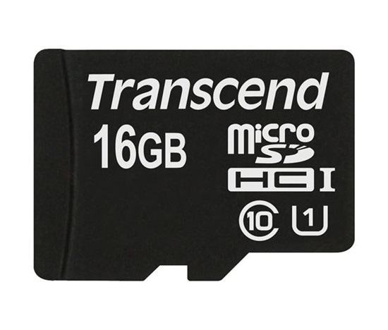 Karta TRANSCEND MicroSDHC 16GB Premium, Class 10 UHS-I 300x, bez adaptéra