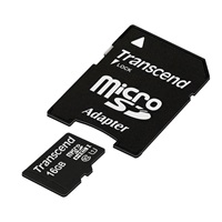 Karta TRANSCEND MicroSDHC 16GB Premium, Class 10 UHS-I 300x + adaptér