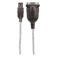 MANHATTAN Prevodník USB na sériový port (USB AM/DB9M, RS232), Polybag