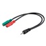 PREMIUMCORD Adaptér Jack 3,5 mm 4pin - 2x stereo Jack 3,5 mm, redukcia (M/2xF, 4 póly)