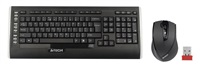 Súprava A4tech 9300F je bezdrôtová. kľúče. + bezdrôtové pripojenie. Optická myš V-Track,CZ/US, USB