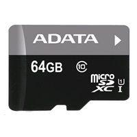 Karta ADATA MicroSDXC 64GB Premier UHS-I Class 10 + SD adaptér