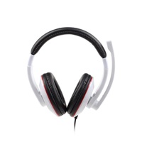 GEMBIRD sluchátka s mikrofonem MHS-001GW, bílá lesklá