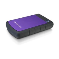 Externý pevný disk TRANSCEND 2,5" USB 3.1 StoreJet 25H3P, 2 TB, fialový (odolný voči nárazom)