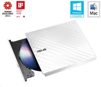 ASUS DVD Writer SDRW-08D2S-U LITE/WHITE, externá štíhla DVD-RW, biela, USB