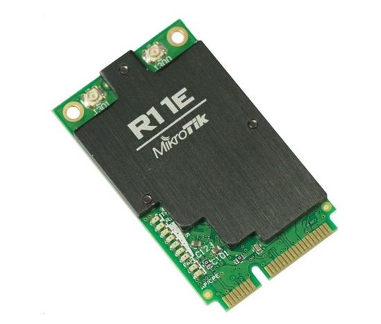 MikroTik R11e-2HnD, karta mini-PCIe, 802.11b/g/n, U.FL