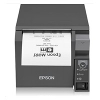 EPSON TM-T70II pokladničná tlačiareň, USB + sériová, čierna, rezačka, s napájacím zdrojom