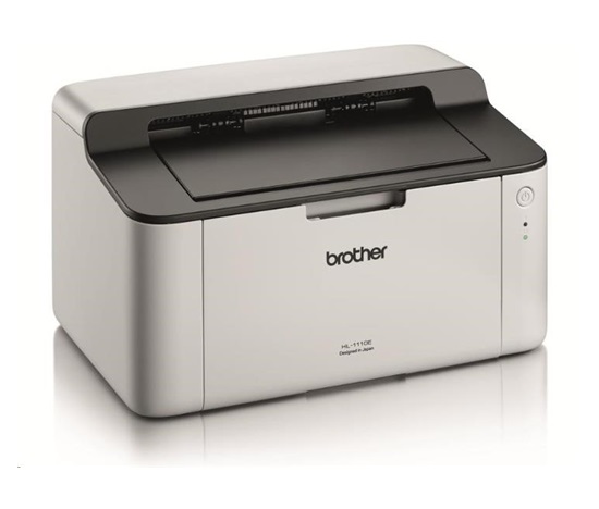 Čiernobiela laserová tlačiareň BROTHER HL-1110E - A4, 20 str./min, 600x600, 1MB, GDI, USB 2.0, biela