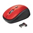 TRUST Yvi Wireless Mouse - červená, červená, USB, bezdrôtová