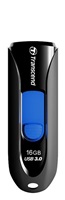 TRANSCEND USB Flash disk 16GB JetFlash®790, USB 3.1 (R:90/W:12 MB/s) čierna/modrá