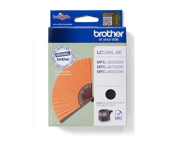BROTHER INK LC-129XLBK (čierny atrament 2400 str., LEN PODĽA ISO / IEC 24711) (6520,6920)