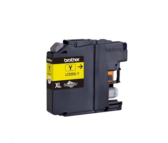 Atrament BROTHER LC-525XLY žltý (ISO / IEC 24711) - DCP-J100 / DCP-J105 / MFC-J200 cca 1300