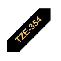 BROTHER TZE354 - TZ kazeta 24 mm široká, laminovaná TZE-354, čierne/zlaté písmo