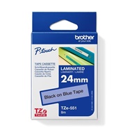 BROTHER TZE551 - TZ kazeta 24 mm široká, laminovaná TZE-551, modré/čierne písmo
