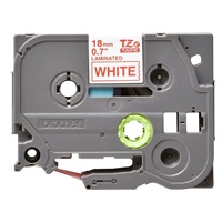 BROTHER TZE242 - 18 mm široká kazeta TZ, laminovaná TZE-242, biele/červené písmo