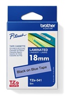 BROTHER TZE541 - kazeta TZ so šírkou 18 mm, laminovaná TZE-541, modré/čierne písmo