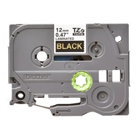 BROTHER TZE334 - 12 mm široká kazeta TZ, laminovaná TZE-334, čierne/zlaté písmo