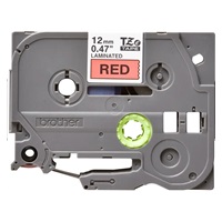 BROTHER TZE431 - 12 mm široká kazeta TZ, laminovaná TZE-431, červeno-čierne písmo