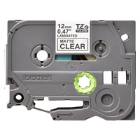 BROTHER TZEM31 - 12 mm široká kazeta TZ, laminovaná TZE-M31, priesvitný mat/čierne písmo