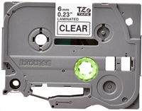 BROTHER TZE111 - TZ kazeta 6 mm široká, laminovaná TZE-111, priesvitné/čierne písmo