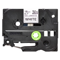 BROTHER TZEN241 - 18 mm široká kazeta TZ, nelaminovaná TZE-N241, biele/čierne písmo
