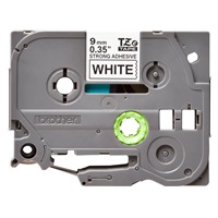 BROTHER TZES221 - kazeta TZ so šírkou 9 mm, extrémne priľnavý laminát TZE-S221, biele/čierne písmo