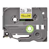 BROTHER TZES621 - kazeta TZ so šírkou 9 mm, extrémne priľnavý laminát TZE-S621, žlté/čierne písmo