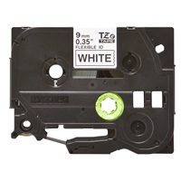 BROTHER TZEFX221 - TZ kazeta 9 mm široká, flexibilná páska TZE-FX221, biele/čierne písmo