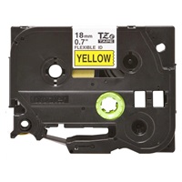 BROTHER TZEFX641 - 18 mm široká kazeta TZ, pružná laminátová páska TZE-FX641, žlto-čierne písmo