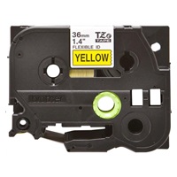 BROTHER TZEFX661 - TZ kazeta 36 mm široká, pružná laminátová páska TZE-FX661, žlto-čierne písmo