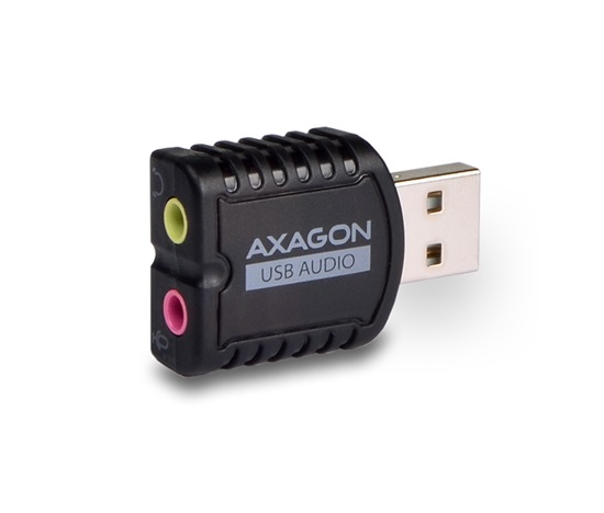 AXAGON ADA-10, USB 2.0 - Externá zvuková karta MINI, 48 kHz/16-bit stereo, vstup USB-A