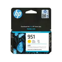 HP 951 Yellow Original Ink Cart, CN052AE (700 pages)