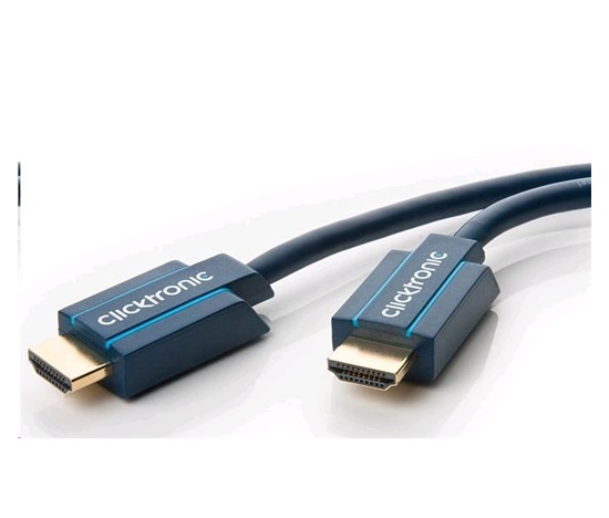 CLICTRONIC HQ HDMI kábel 1,5 m High Speed + Ethernet (v1.4) 3D, pozlátené konektory, dvojité tienenie, 10 rokov záruka