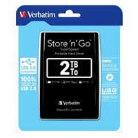 VERBATIM HDD 2.5" 2TB Store ‘n‘ Go USB 3.0, čierna