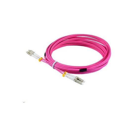 Duplexný prepojovací kábel MM 50/125, OM4, LC-LC, LS0H, 1 m