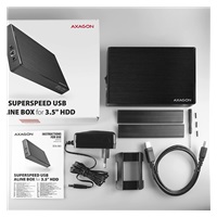 AXAGON EE35-XA3, USB 3.2 Gen 1 - SATA, 3.5" externý box ALINE
