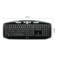 TESTOVACÍ TRUST Sada MaxTrack Wireless Deskset CZ, bezdrátová klávesnice + myš