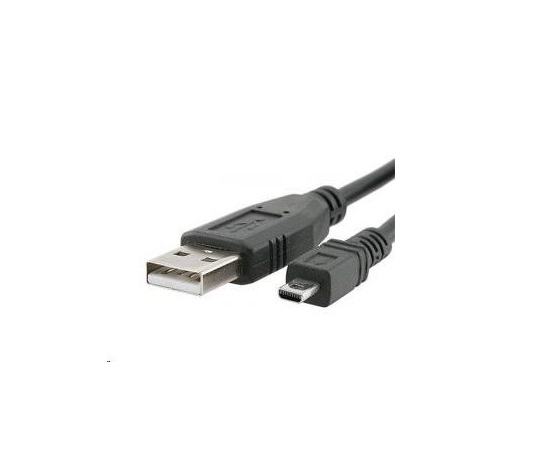Kábel USB PREMIUMCORD 2.0 A-B mini, 8 pinov, 2 m Sanyo, Panasonic LUMIX