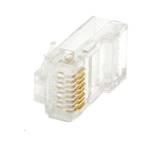 Konektor RJ45 UTP (8p8c), Cat6, 50µm, drôt - 100 ks