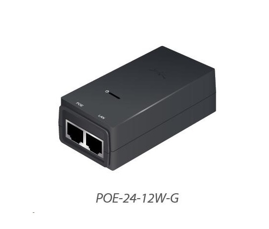 UBNT POE-24-12W-G [Gigabitový PoE adaptér 24V/0,5A (12W), vrátane. napájací kábel]