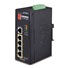 Planet ISW-504PT, 5x 10/100, 4x POE IEEE 802.3af, 60W, DIN, IP30, -40~75 st.C