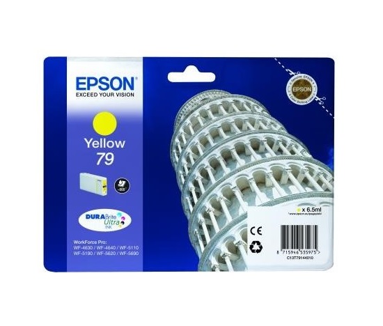 Atramentová kazeta EPSON série WF-5xxx "Pisa" 79 žltá (6,5 ml)