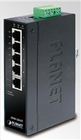Planet ISW-501T, 5x 10/100, DIN, IP30, rozšírený teplotný rozsah -40 ~ 75 st.C