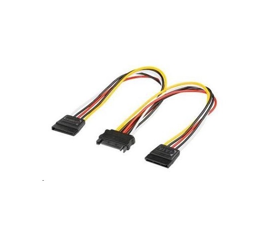 PREMIUMCORD Napájací kábel SATA k HDD rozbočovač 2x SATA