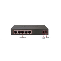 Planet FSD-503 Switch, 5x 10/100Base-TX, 10", kovový, bez ventilátora